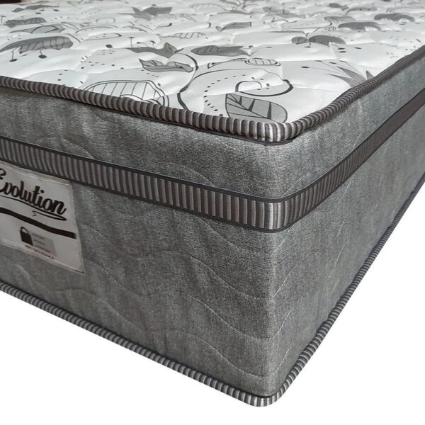 Cama Box Baú + Cabeceira Cassis e Colchão Casal – Probel – Evolution – 138x188x74cm Branco - Imagem 3