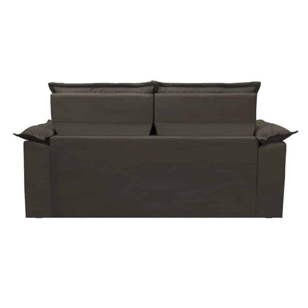 Sofá 3 Lugares Retrátil e Reclinável Cama inBox Compact 1,80m Velusoft Café - Imagem 3