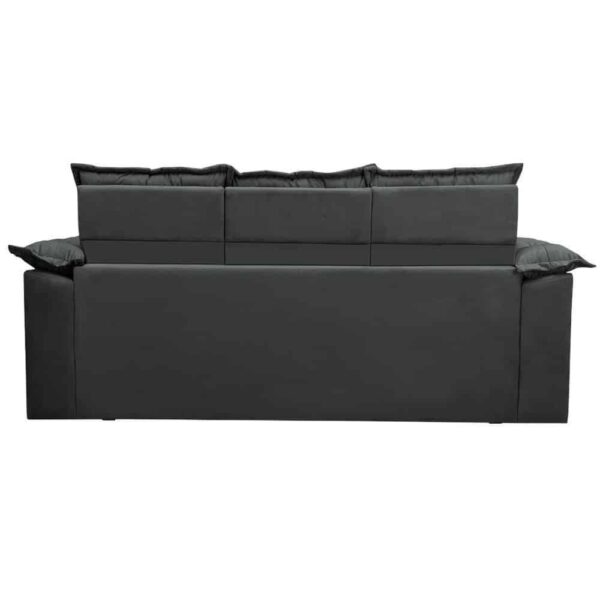 Sofá 3 Lugares Retrátil e Reclinável Cama inBox Compact 2,00m Velusoft Cinza - Imagem 3