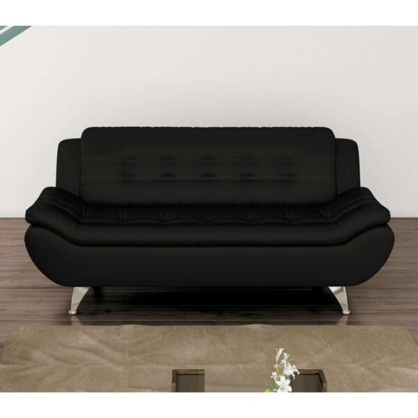 Sofá 3 Lugares New Passion Corino Preto - Imagem 5